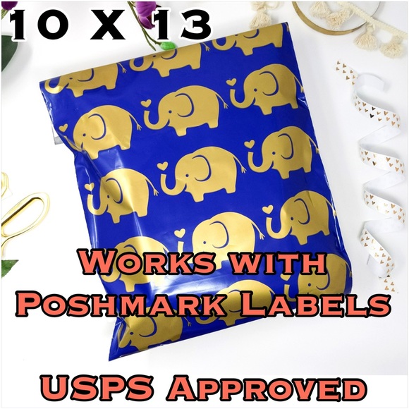 50 10X13 Elephant Poly Mailers PRICE IS FIRM - Picture 2 of 5